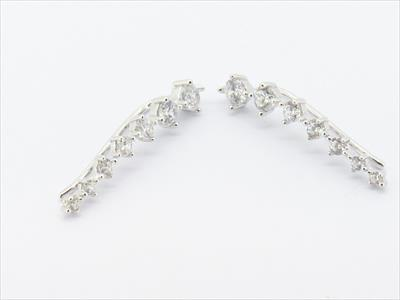 Pendientes Plata y Circonitas Ear Cuff